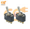 10Amp 250V 3 Pin SPDT Mini Toggle Switch ON / OFF Black Color Pack of 2